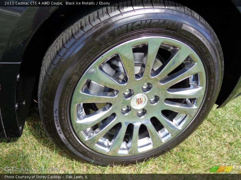 Black Ice Metallic / Ebony 2011 Cadillac CTS 4 AWD Coupe