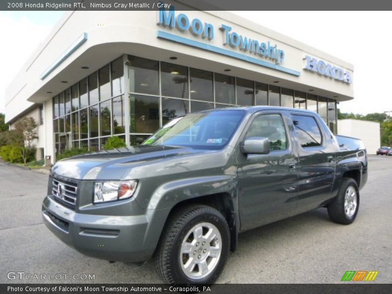 Nimbus Gray Metallic / Gray 2008 Honda Ridgeline RTL