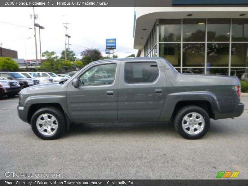 Nimbus Gray Metallic / Gray 2008 Honda Ridgeline RTL