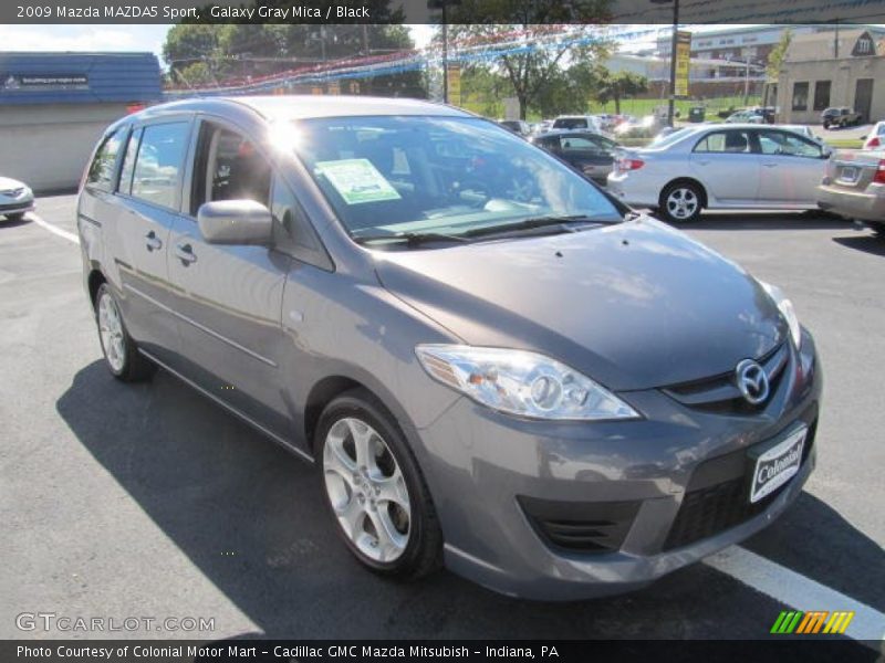 Galaxy Gray Mica / Black 2009 Mazda MAZDA5 Sport