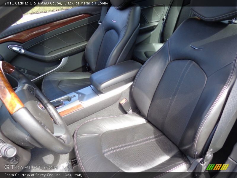 Black Ice Metallic / Ebony 2011 Cadillac CTS 4 AWD Coupe