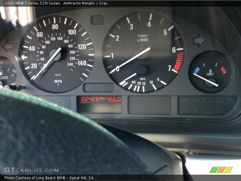 Anthracite Metallic / Gray 2000 BMW 5 Series 528i Sedan