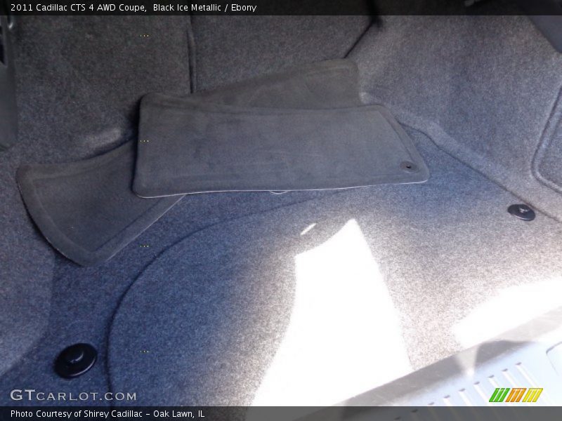 Black Ice Metallic / Ebony 2011 Cadillac CTS 4 AWD Coupe