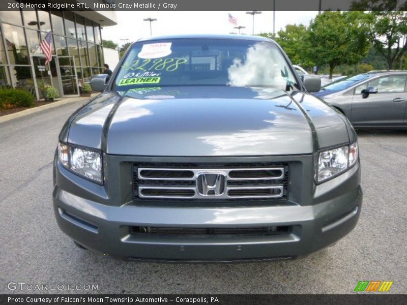 Nimbus Gray Metallic / Gray 2008 Honda Ridgeline RTL