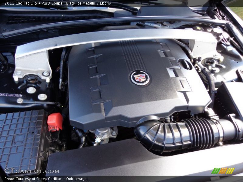 Black Ice Metallic / Ebony 2011 Cadillac CTS 4 AWD Coupe