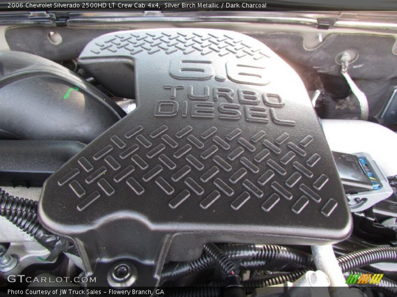 Silver Birch Metallic / Dark Charcoal 2006 Chevrolet Silverado 2500HD LT Crew Cab 4x4