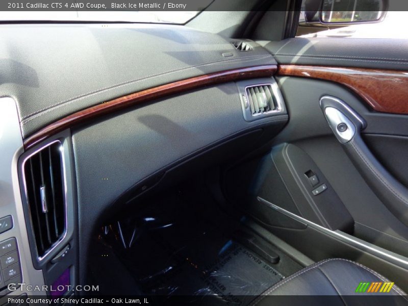 Black Ice Metallic / Ebony 2011 Cadillac CTS 4 AWD Coupe