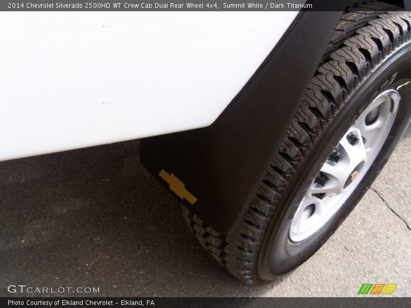 Summit White / Dark Titanium 2014 Chevrolet Silverado 2500HD WT Crew Cab Dual Rear Wheel 4x4