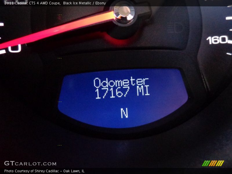 Black Ice Metallic / Ebony 2011 Cadillac CTS 4 AWD Coupe