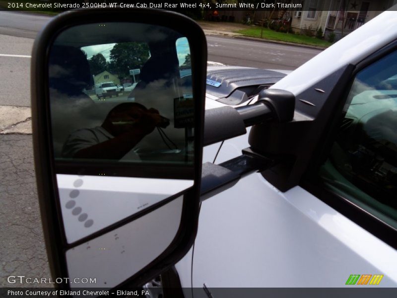 Summit White / Dark Titanium 2014 Chevrolet Silverado 2500HD WT Crew Cab Dual Rear Wheel 4x4