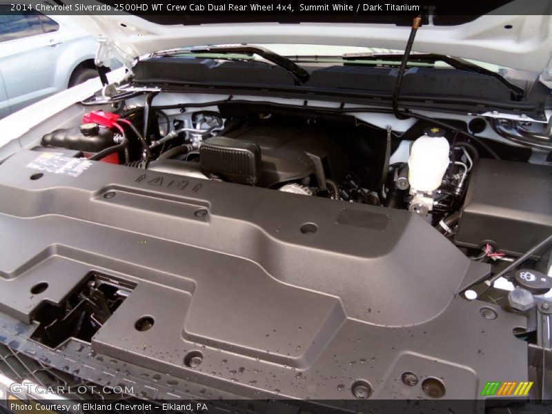 Summit White / Dark Titanium 2014 Chevrolet Silverado 2500HD WT Crew Cab Dual Rear Wheel 4x4