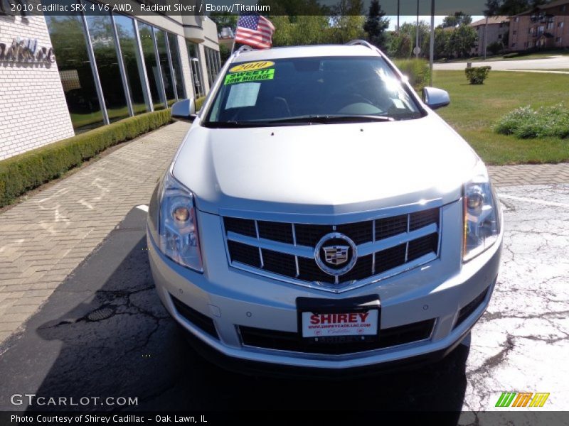 Radiant Silver / Ebony/Titanium 2010 Cadillac SRX 4 V6 AWD