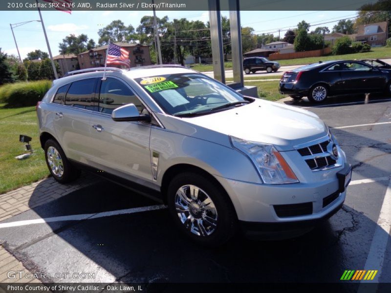 Radiant Silver / Ebony/Titanium 2010 Cadillac SRX 4 V6 AWD