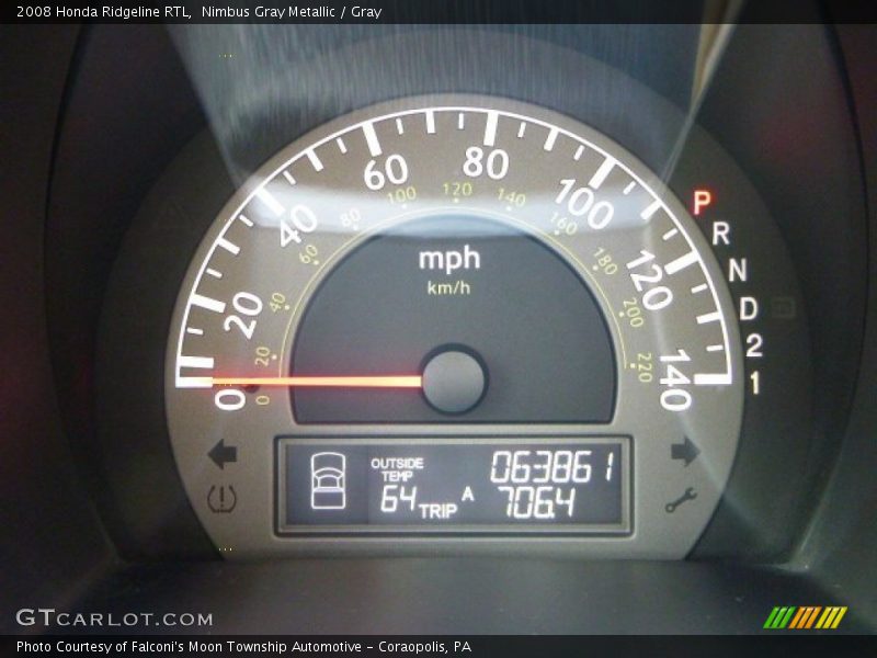 Nimbus Gray Metallic / Gray 2008 Honda Ridgeline RTL