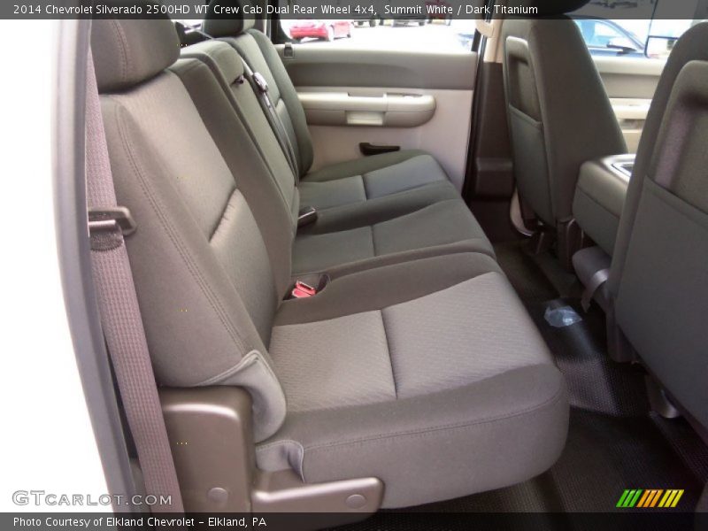 Summit White / Dark Titanium 2014 Chevrolet Silverado 2500HD WT Crew Cab Dual Rear Wheel 4x4