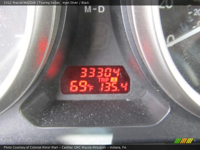 Ingot Silver / Black 2012 Mazda MAZDA6 i Touring Sedan