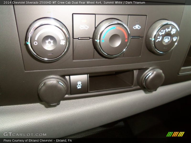 Controls of 2014 Silverado 2500HD WT Crew Cab Dual Rear Wheel 4x4