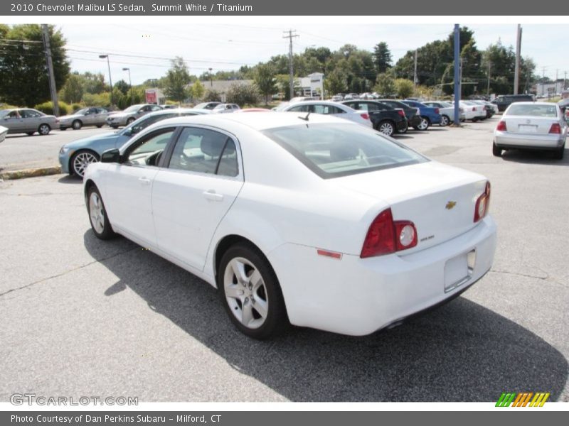 Summit White / Titanium 2010 Chevrolet Malibu LS Sedan