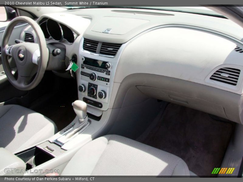 Summit White / Titanium 2010 Chevrolet Malibu LS Sedan