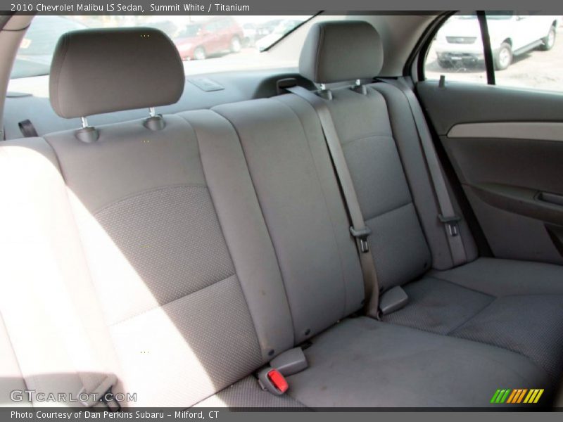 Summit White / Titanium 2010 Chevrolet Malibu LS Sedan