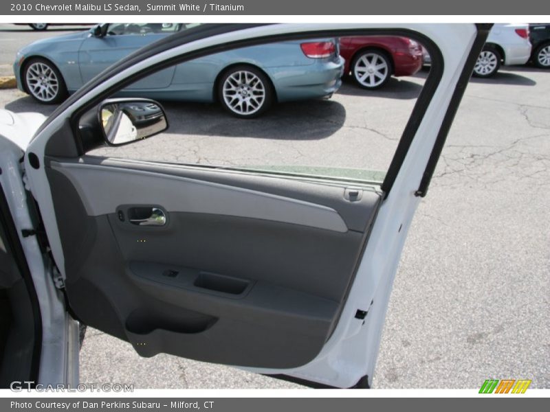 Summit White / Titanium 2010 Chevrolet Malibu LS Sedan