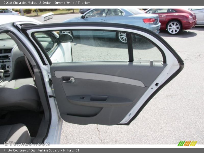 Summit White / Titanium 2010 Chevrolet Malibu LS Sedan