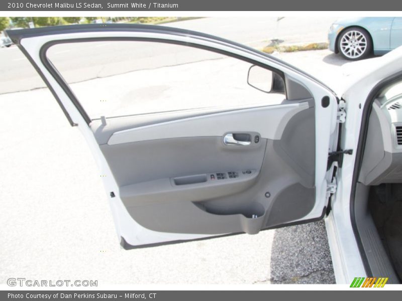 Summit White / Titanium 2010 Chevrolet Malibu LS Sedan