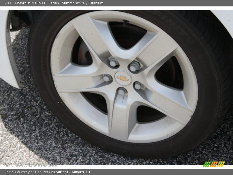 Summit White / Titanium 2010 Chevrolet Malibu LS Sedan