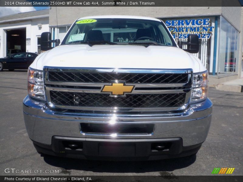 Summit White / Dark Titanium 2014 Chevrolet Silverado 2500HD WT Crew Cab 4x4
