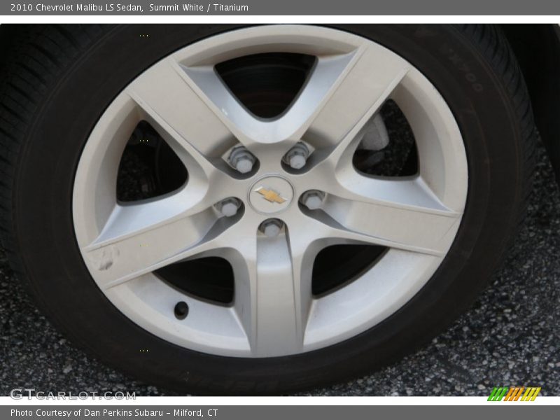 Summit White / Titanium 2010 Chevrolet Malibu LS Sedan
