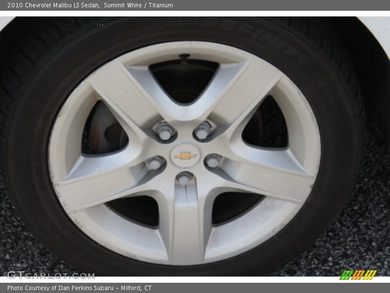 Summit White / Titanium 2010 Chevrolet Malibu LS Sedan