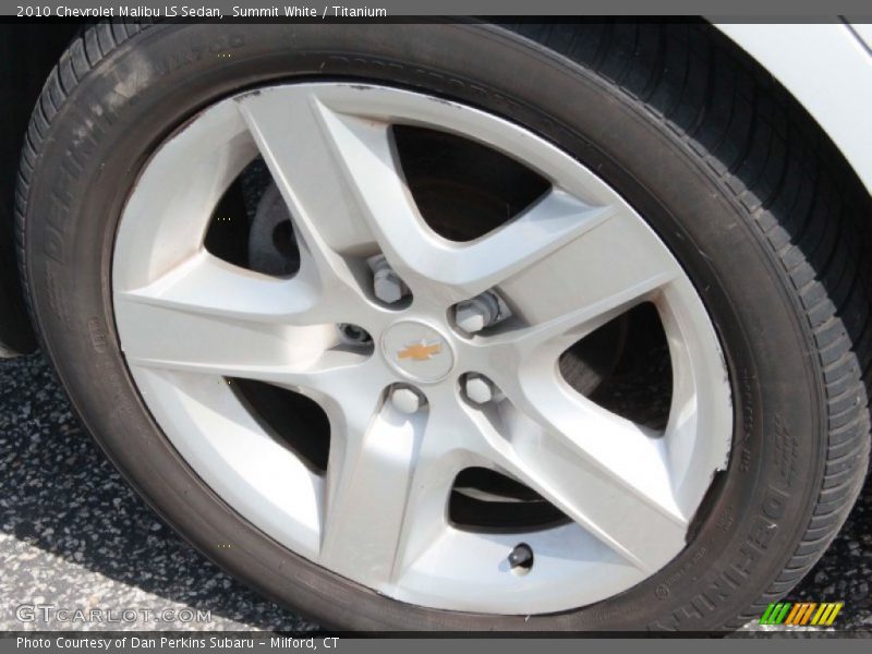 Summit White / Titanium 2010 Chevrolet Malibu LS Sedan