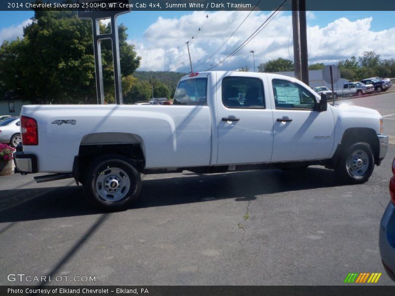 Summit White / Dark Titanium 2014 Chevrolet Silverado 2500HD WT Crew Cab 4x4