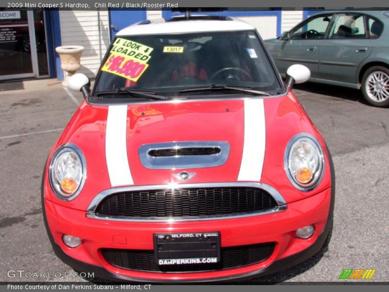 Chili Red / Black/Rooster Red 2009 Mini Cooper S Hardtop