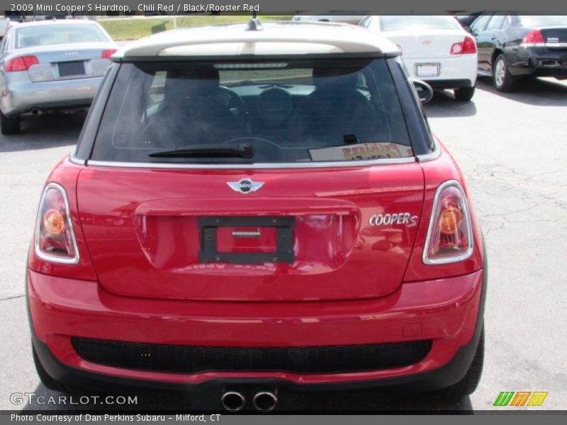 Chili Red / Black/Rooster Red 2009 Mini Cooper S Hardtop