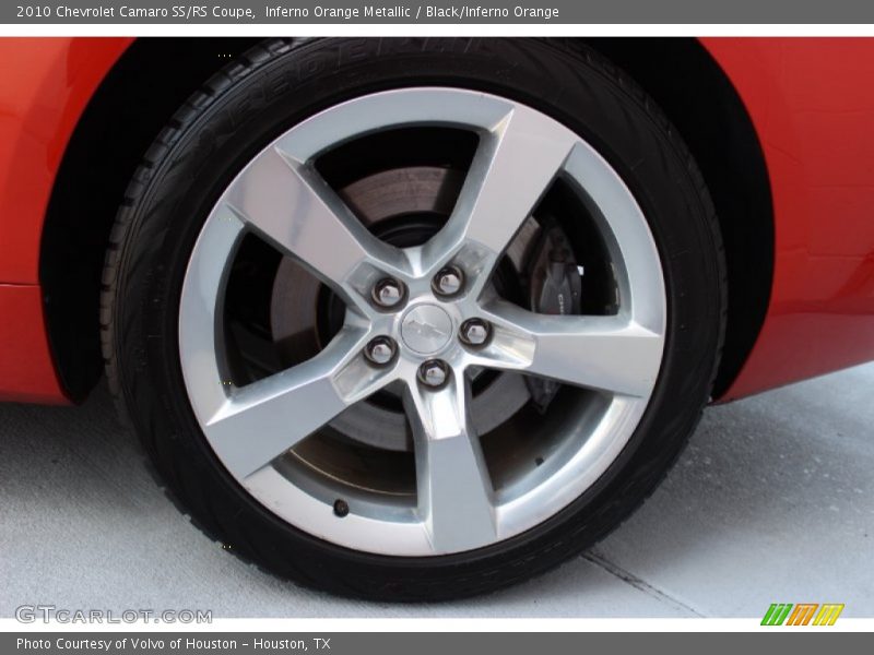 Inferno Orange Metallic / Black/Inferno Orange 2010 Chevrolet Camaro SS/RS Coupe