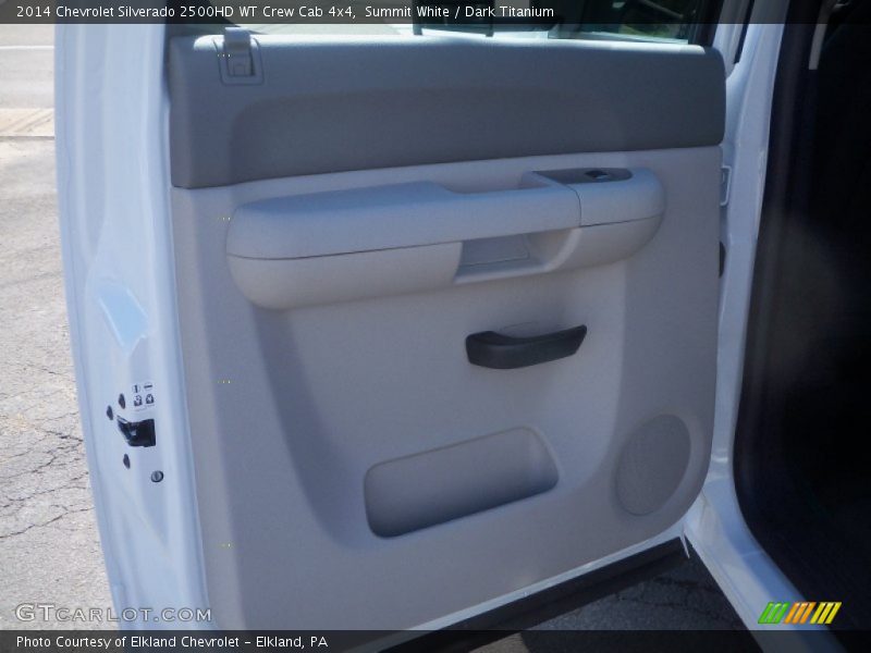 Summit White / Dark Titanium 2014 Chevrolet Silverado 2500HD WT Crew Cab 4x4