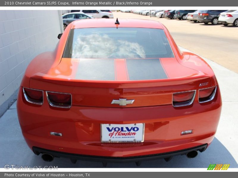 Inferno Orange Metallic / Black/Inferno Orange 2010 Chevrolet Camaro SS/RS Coupe