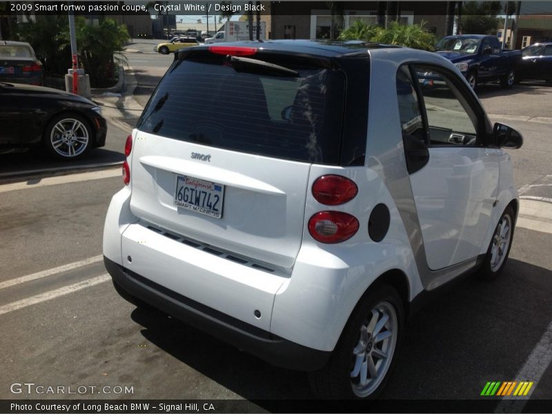 Crystal White / Design Black 2009 Smart fortwo passion coupe