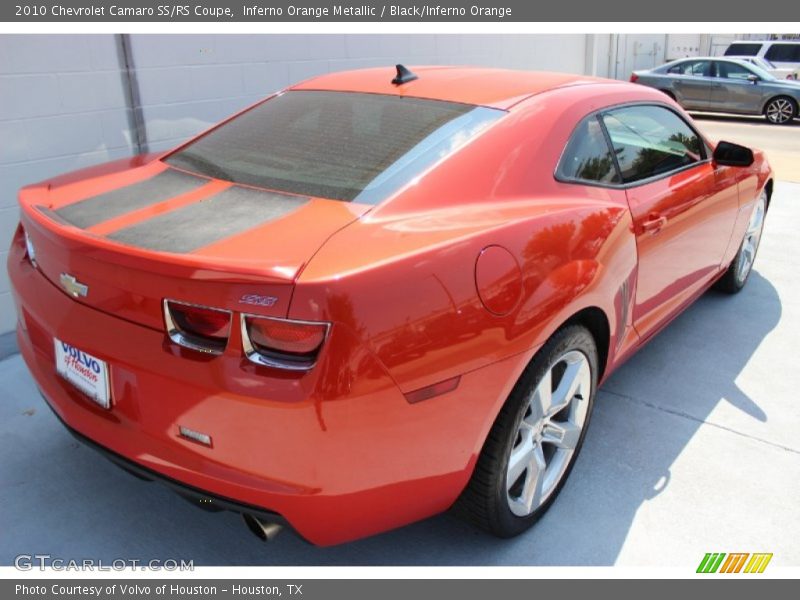Inferno Orange Metallic / Black/Inferno Orange 2010 Chevrolet Camaro SS/RS Coupe
