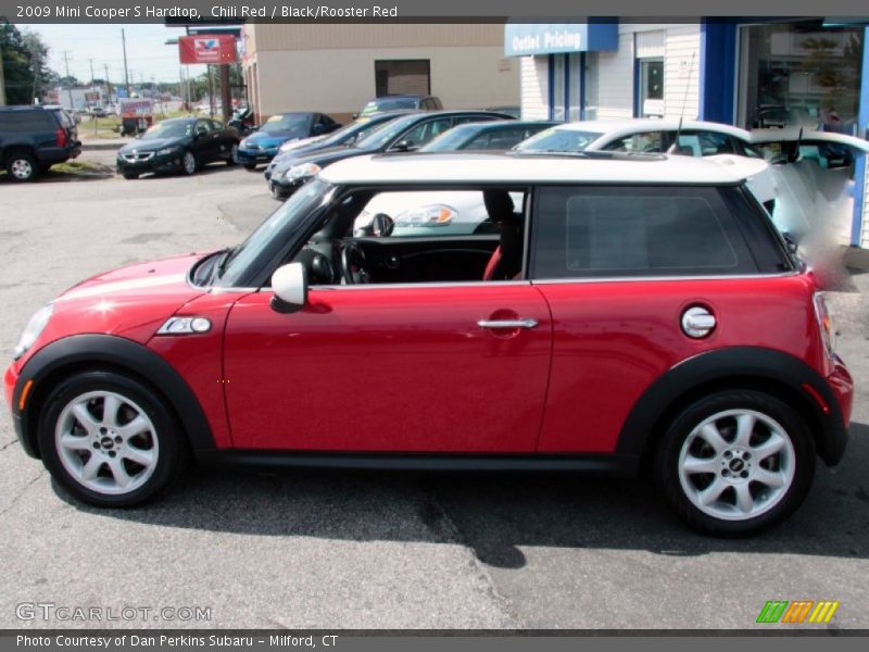 Chili Red / Black/Rooster Red 2009 Mini Cooper S Hardtop