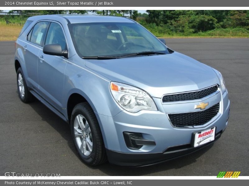 Silver Topaz Metallic / Jet Black 2014 Chevrolet Equinox LS