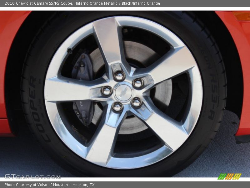 Inferno Orange Metallic / Black/Inferno Orange 2010 Chevrolet Camaro SS/RS Coupe