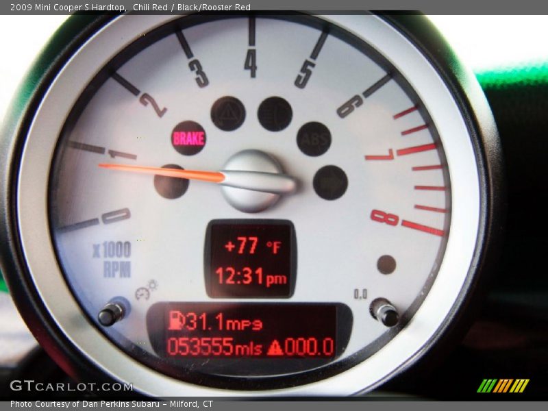 Chili Red / Black/Rooster Red 2009 Mini Cooper S Hardtop