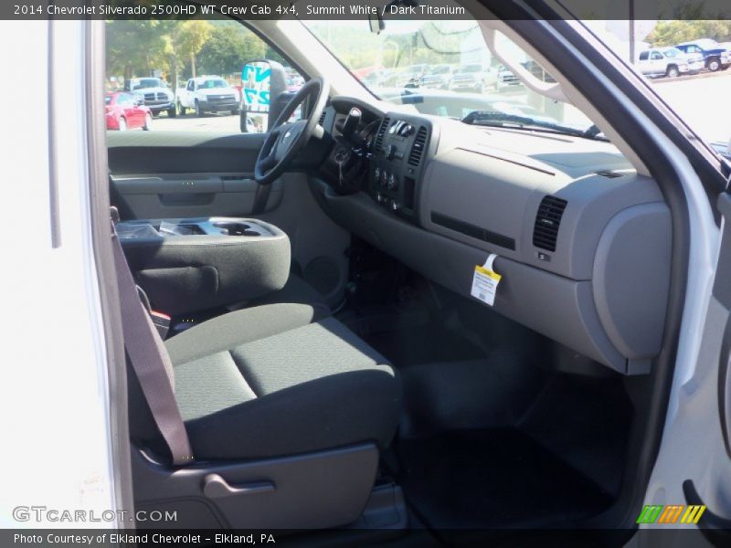 Summit White / Dark Titanium 2014 Chevrolet Silverado 2500HD WT Crew Cab 4x4