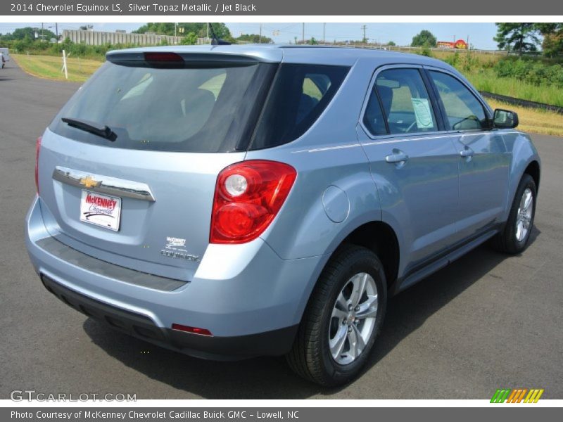 Silver Topaz Metallic / Jet Black 2014 Chevrolet Equinox LS