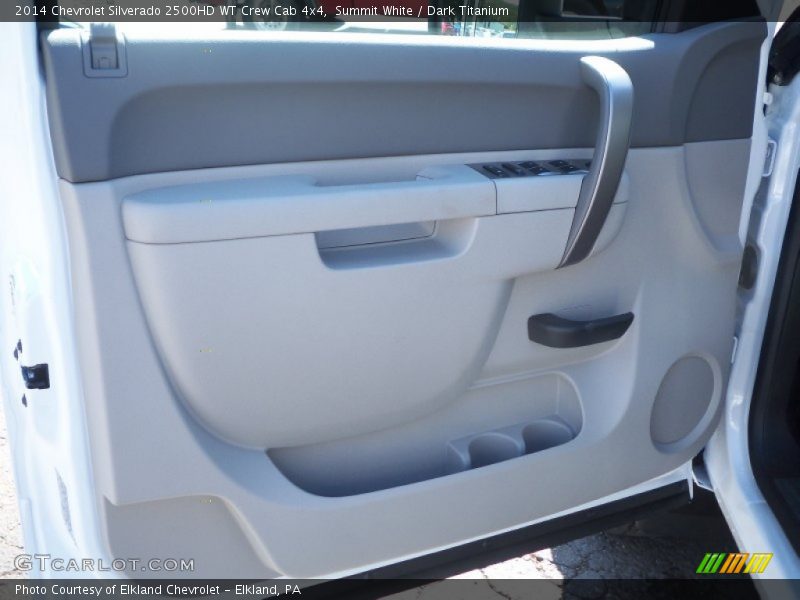 Summit White / Dark Titanium 2014 Chevrolet Silverado 2500HD WT Crew Cab 4x4
