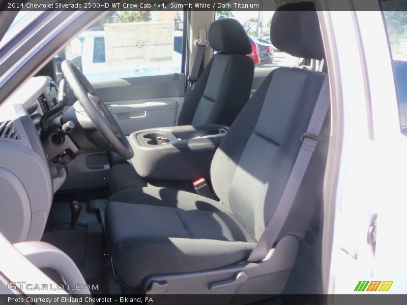 Summit White / Dark Titanium 2014 Chevrolet Silverado 2500HD WT Crew Cab 4x4