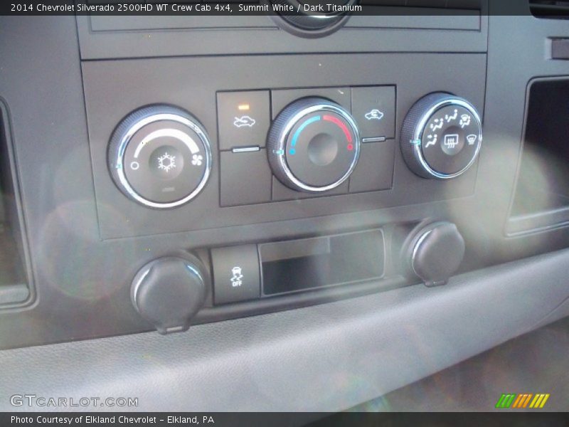 Summit White / Dark Titanium 2014 Chevrolet Silverado 2500HD WT Crew Cab 4x4