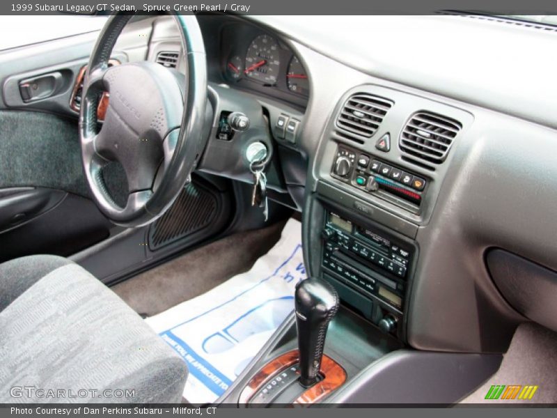 Spruce Green Pearl / Gray 1999 Subaru Legacy GT Sedan